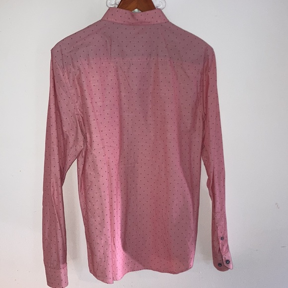 CRAFT & FLOW Pink Long Sleeve Button Down Medium Shirt w Arrow Print - Picture 9 of 9